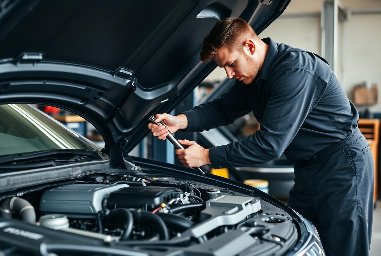 Home of Engines technician inspecting an imported engine